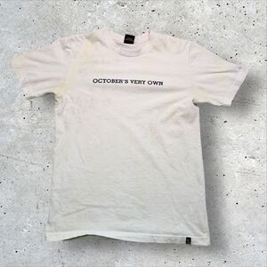OVO October’s Very Own T-Shirt Men’s Small Cream White Logo Tee Made in Canada